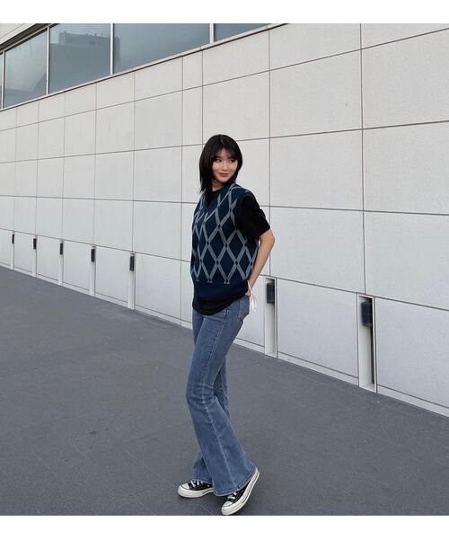 MUSINSA STANDARD WOMAN（ムシンサスタンダードウーマン）の「ウィメンズベーシッククルーネックTシャツ[ブラック]（Tシャツ/カットソー・レディース・その他・SMALL/MEDIUM/LARGE/X-LARGE/X-SMALL）」の18枚目の写真