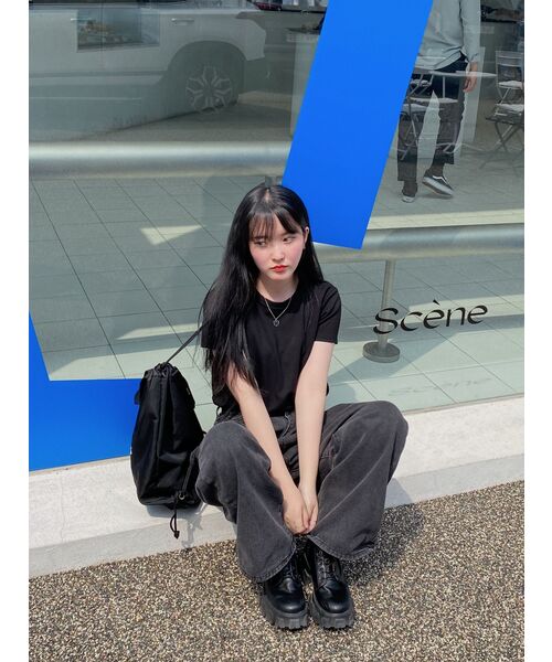 MUSINSA STANDARD WOMAN（ムシンサスタンダードウーマン）の「ウィメンズベーシッククルーネックTシャツ[ブラック]（Tシャツ/カットソー・レディース・その他・SMALL/MEDIUM/LARGE/X-LARGE/X-SMALL）」の20枚目の写真