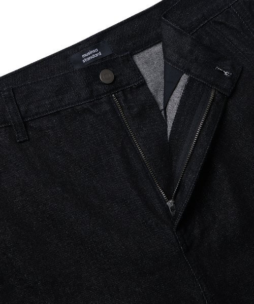 MUSINSA STANDARD（ムシンサスタンダード）の「ツイストセミバルーンデニムパンツ[ローブラック]（デニムパンツ・メンズ・その他・40/38/42/36/34/32/30/31/33/26/27/28/29）」の8枚目の写真