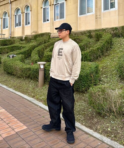 MUSINSA STANDARD（ムシンサスタンダード）の「ツイストセミバルーンデニムパンツ[ローブラック]（デニムパンツ・メンズ・その他・40/38/42/36/34/32/30/31/33/26/27/28/29）」の13枚目の写真