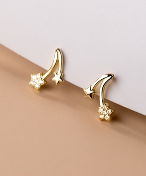 mebole(メボレ)の「shooting star pierced earrings(ピアス(両耳用)・レディース・ゴールド/シルバー・FREE)」の12枚目の写真