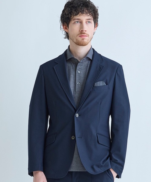 MEN'S BIGI（メンズビギ）の「【ACTIVE TAILOR】Air tool テーラードジャケット＜高通気性/ストレッチ/接触冷感/UVカット/防シワ＞（テーラードジャケット・メンズ・ブラック/ネイビー・04/03/02/01）」の2枚目の写真