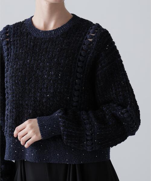ADORE(アドーア)の「◆ミックスヤーンニット(ニット/セーター・レディース・ブラック/ホワイト系その他・38)」の18枚目の写真