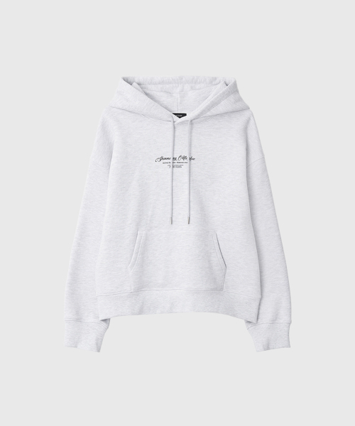 LOOKAST(ルックキャスト)の「ウィンターシグネチャーシーズナル起毛フードパーカー_ホワイトグレー(Tシャツ/カットソー・レディース・ホワイト・FREE)」の2枚目の写真