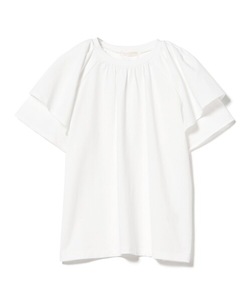BEAMS HEART(ビームスハート)の「袖フリル プルオーバー(Tシャツ/カットソー・レディース・オフホワイト/ブラック/イエロー系その他4/ブラウン系その他2・FREE)」の13枚目の写真