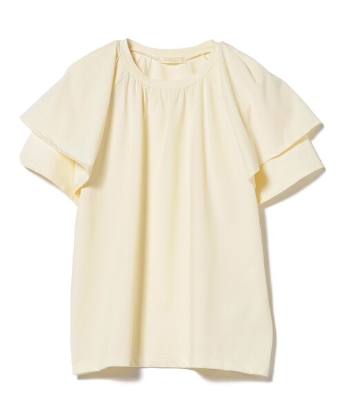 BEAMS HEART(ビームスハート)の「袖フリル プルオーバー(Tシャツ/カットソー・レディース・オフホワイト/ブラック/イエロー系その他4/ブラウン系その他2・FREE)」の22枚目の写真