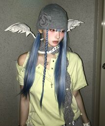 SETUP-EXE（セットアップイーエックスイー）の「PEARL CORSAGE BEANIE / MELANGE GRAY（ニットキャップ/ビーニー）」