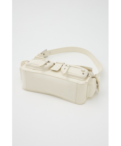 SLY（スライ）の「MULTI POCKET SHOULDER BAG マルチポケット ショルダーバッグ（ショルダーバッグ・レディース・レッド/ブラック/ホワイト・FREE）」の12枚目の写真