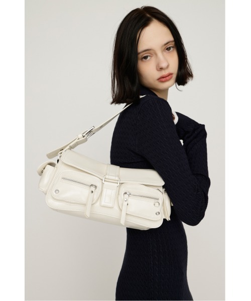 SLY（スライ）の「MULTI POCKET SHOULDER BAG マルチポケット ショルダーバッグ（ショルダーバッグ・レディース・レッド/ブラック/ホワイト・FREE）」の14枚目の写真