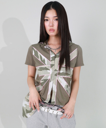 CROSS PATCH HOODIE KHAKI