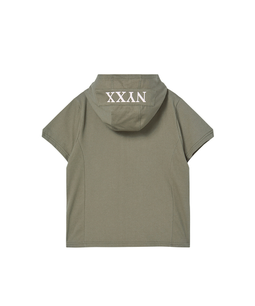 NYXX(エヌワイエックスエックス)の「CROSS PATCH HOODIE KHAKI(Tシャツ/カットソー・レディース・その他・F)」の3枚目の写真