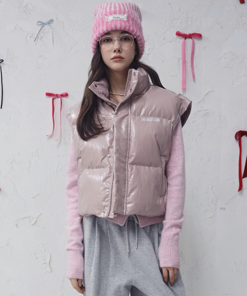 Vivacious(ビバシャス)の「Joie Puffer Vest BLACK(ダウンベスト・レディース・ブラック・FREE)」の3枚目の写真