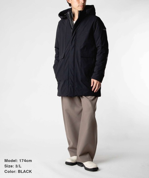 TATRAS（タトラス）の「TATRAS CALICOTOME DOWN JACKET タトラス  カリコトメ ダウンジャケット（ダウンジャケット/コート・メンズ・ブラック/ネイビー・3/4）」の3枚目の写真