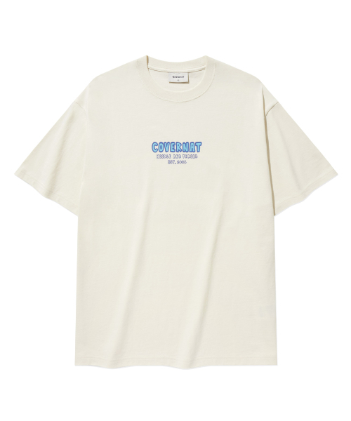 COVERNAT(カバーナット)の「スモールタイポグラフィックTシャツアイボリー(Tシャツ/カットソー・レディース・その他・X-SMALL/SMALL/MEDIUM/LARGE/X-LARGE/XX-LARGE)」の2枚目の写真