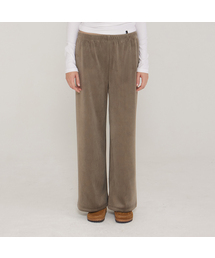 D. BASIC VELOUR WIDE PANTS - 4 COLOR