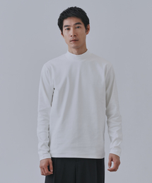 B.C STOCK | 起毛 スムースモックネックロングスリーブTシャツ(Tシャツ/カットソー)
