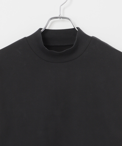 B.C STOCK（ベーセーストック）の「起毛 スムースモックネックロングスリーブTシャツ（Tシャツ/カットソー・メンズ・ブラック/ホワイト・SMALL/MEDIUM/LARGE）」の12枚目の写真