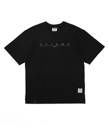 Serif Oversized Short Sleeves T-Shirts Black