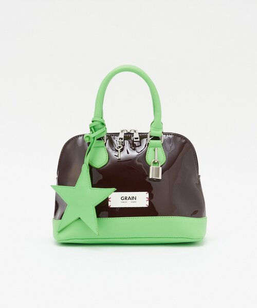 GRAIN(グレイン)の「【GRAIN/グレイン】スターチャームエナメルボストンバッグ(トートバッグ・レディース・ブラウン/ネイビー/イエロー・FREE)」の15枚目の写真