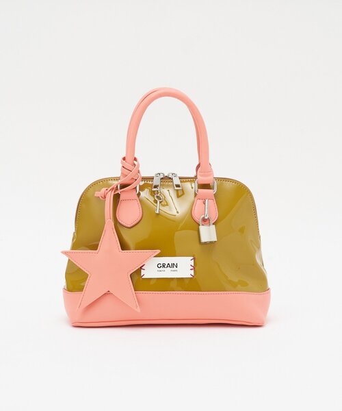 GRAIN(グレイン)の「【GRAIN/グレイン】スターチャームエナメルボストンバッグ(トートバッグ・レディース・ブラウン/ネイビー/イエロー・FREE)」の16枚目の写真