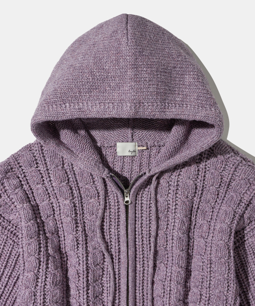 Diamond Layla(ダイアモンドレイラ)の「Purple Gradation Hooded Zip-Up Cardigan C9(パーカー・レディース・その他・FREE)」の3枚目の写真