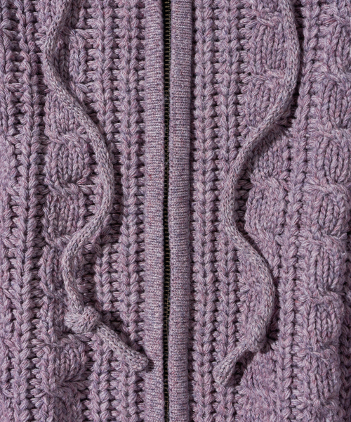 Diamond Layla(ダイアモンドレイラ)の「Purple Gradation Hooded Zip-Up Cardigan C9(パーカー・レディース・その他・FREE)」の4枚目の写真