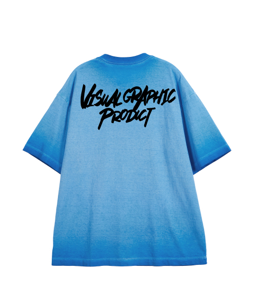 BY.L(バイエル)の「フェイドピグメントグラフィットロゴ半袖Tシャツブルー(Tシャツ/カットソー・メンズ・その他・MEDIUM/LARGE/X-LARGE/XX-LARGE)」の3枚目の写真
