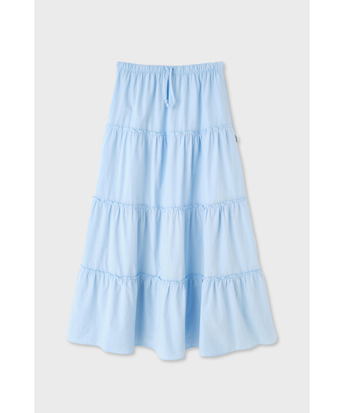 HOMEBODY THINGS（ホームバディ ティングズ）の「Maxi Shirring Flare Skirt (SKY BLUE)（スカート・レディース・その他・FREE）」の2枚目の写真