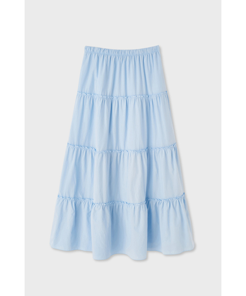 HOMEBODY THINGS（ホームバディ ティングズ）の「Maxi Shirring Flare Skirt (SKY BLUE)（スカート・レディース・その他・FREE）」の3枚目の写真