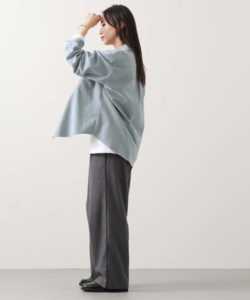 Gready Brilliant（グレディブリリアン）の「コールシャツ（シャツ/ブラウス・レディース・アイボリー/サックスブルー・38）」の12枚目の写真