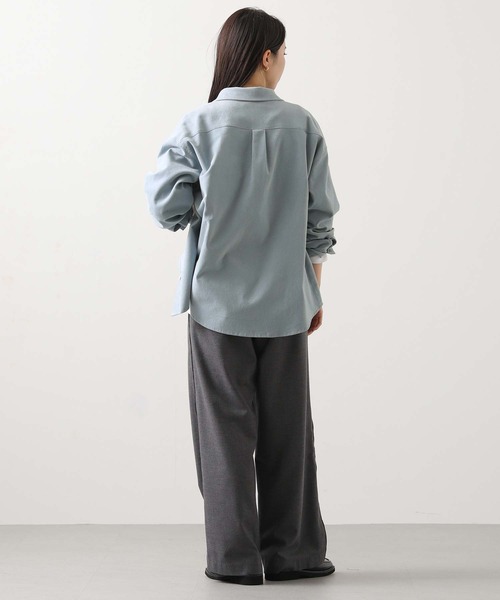 Gready Brilliant（グレディブリリアン）の「コールシャツ（シャツ/ブラウス・レディース・アイボリー/サックスブルー・38）」の13枚目の写真