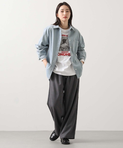 Gready Brilliant（グレディブリリアン）の「コールシャツ（シャツ/ブラウス・レディース・アイボリー/サックスブルー・38）」の14枚目の写真