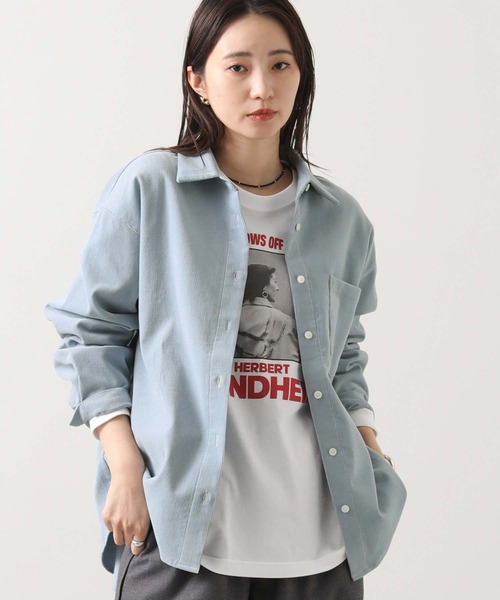 Gready Brilliant（グレディブリリアン）の「コールシャツ（シャツ/ブラウス・レディース・アイボリー/サックスブルー・38）」の15枚目の写真