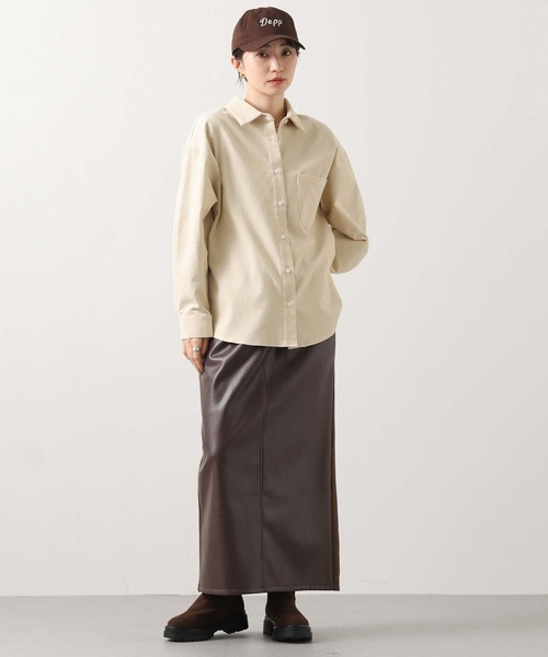 Gready Brilliant（グレディブリリアン）の「コールシャツ（シャツ/ブラウス・レディース・アイボリー/サックスブルー・38）」の3枚目の写真