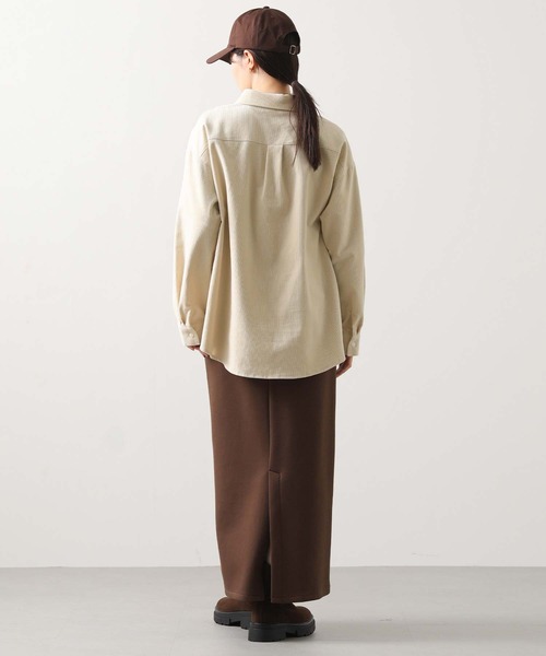 Gready Brilliant（グレディブリリアン）の「コールシャツ（シャツ/ブラウス・レディース・アイボリー/サックスブルー・38）」の5枚目の写真