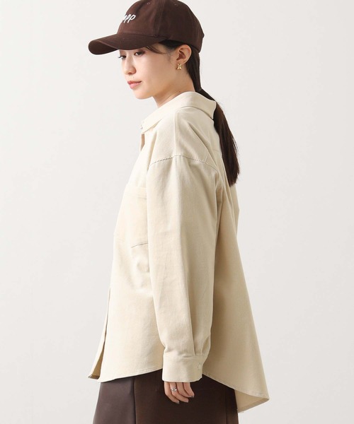 Gready Brilliant（グレディブリリアン）の「コールシャツ（シャツ/ブラウス・レディース・アイボリー/サックスブルー・38）」の8枚目の写真