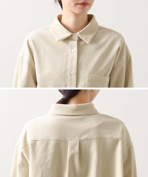 Gready Brilliant（グレディブリリアン）の「コールシャツ（シャツ/ブラウス・レディース・アイボリー/サックスブルー・38）」の21枚目の写真