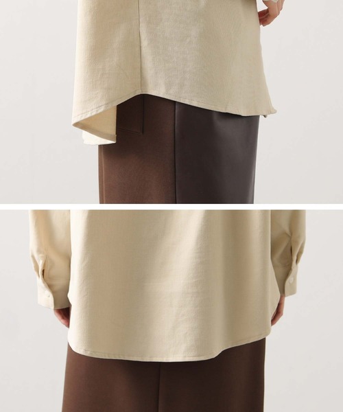 Gready Brilliant（グレディブリリアン）の「コールシャツ（シャツ/ブラウス・レディース・アイボリー/サックスブルー・38）」の22枚目の写真