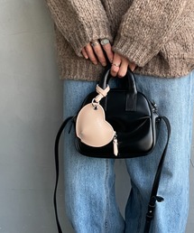 JEANS FACTORY （ジーンズファクトリー）の「[YAHKI/ヤーキ] W FACE レザー ミニポーチ (ハート）（ポーチ）」