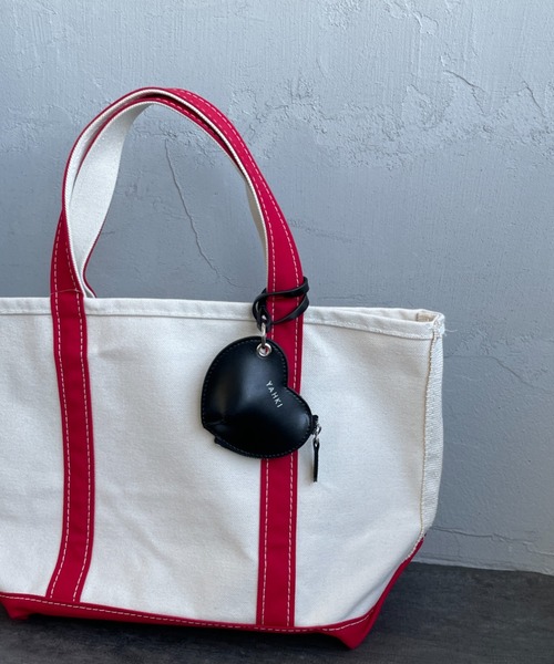 YAHKI/ヤーキ] W FACE レザー ミニポーチ (ハート）（ポーチ）｜YAHKI