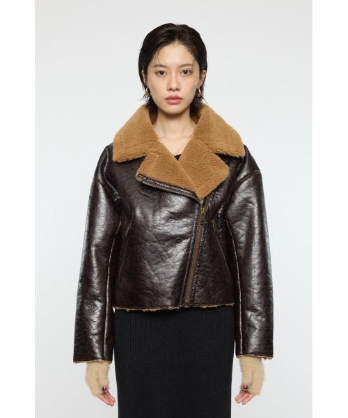 MOUSSY(マウジー)の「F/MOUTON B-3(その他アウター・レディース・ブラウン・FREE)」の2枚目の写真