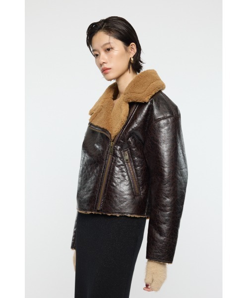MOUSSYマウジー☆gimmick fur bono jacket 極美品 MOUSSY（マウジー）の「F/MOUTON B-3（その他アウター）」 - WEAR