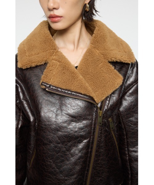MOUSSY(マウジー)の「F/MOUTON B-3(その他アウター・レディース・ブラウン・FREE)」の9枚目の写真