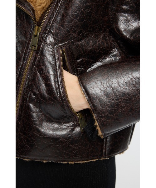 MOUSSY(マウジー)の「F/MOUTON B-3(その他アウター・レディース・ブラウン・FREE)」の10枚目の写真