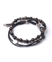 MERCIBAND（メルシバンド）の「レイヤードオニキスブレスレット7_color（ブレスレット）」