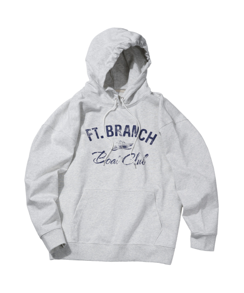STENDS（ステンズ）の「[M~4XL] ボートクラブフードパーカー_ホワイトメランジ（パーカー・メンズ・その他・MEDIUM/LARGE/X-LARGE/XX-LARGE/XXX-LARGE/XXXX-LARGE）」の5枚目の写真