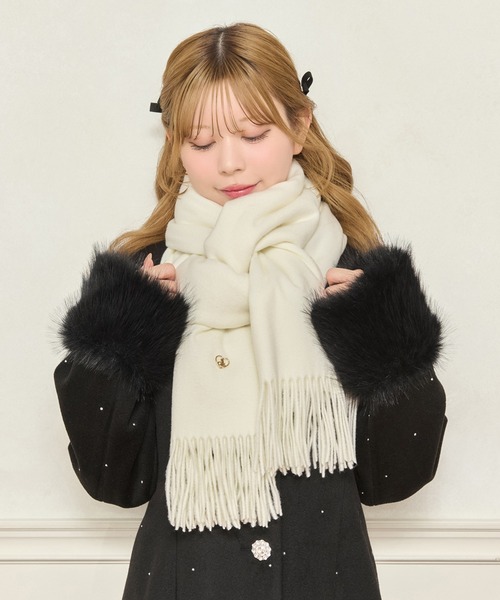 アソートハートチャーム付きマフラー（マフラー）｜apres jour（アプレ