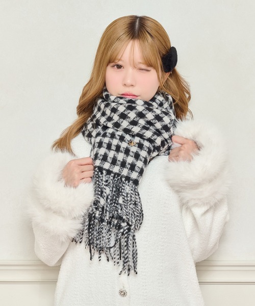 アソートハートチャーム付きマフラー（マフラー）｜apres jour（アプレ