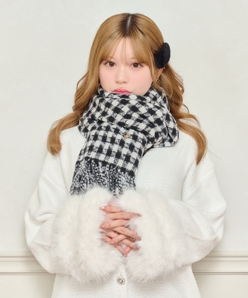 アソートハートチャーム付きマフラー（マフラー）｜apres jour（アプレ