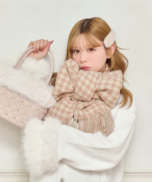 アソートハートチャーム付きマフラー（マフラー）｜apres jour（アプレ